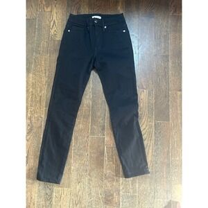 Good American Good Legs Crop Black001‎ Size 4/27 Inseam 27" GAGLC403 Minimalist